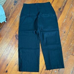 J. Crew Classic Wide Leg Linen Blend Slacks Pants Size 10